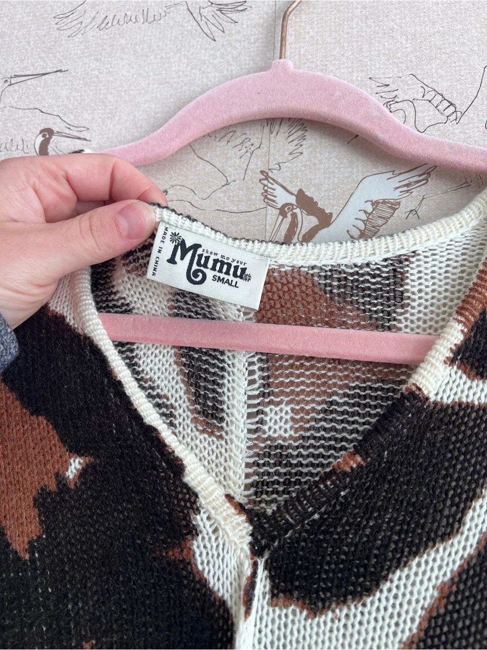 Show me your mumu‎ hug me sweater in wild cat knit